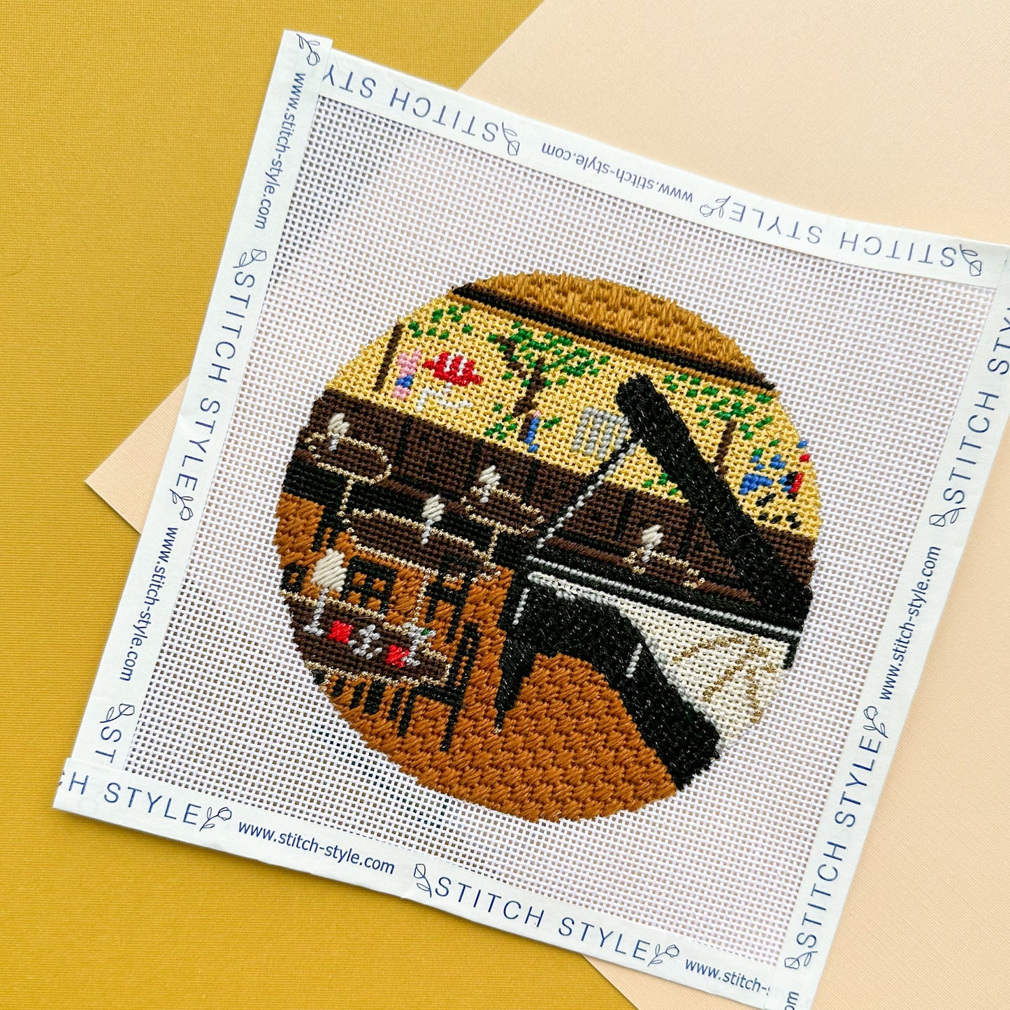Bemelmans Bar at the Carlyle Hotel Needlepoint Canvas & Stitch Guide
