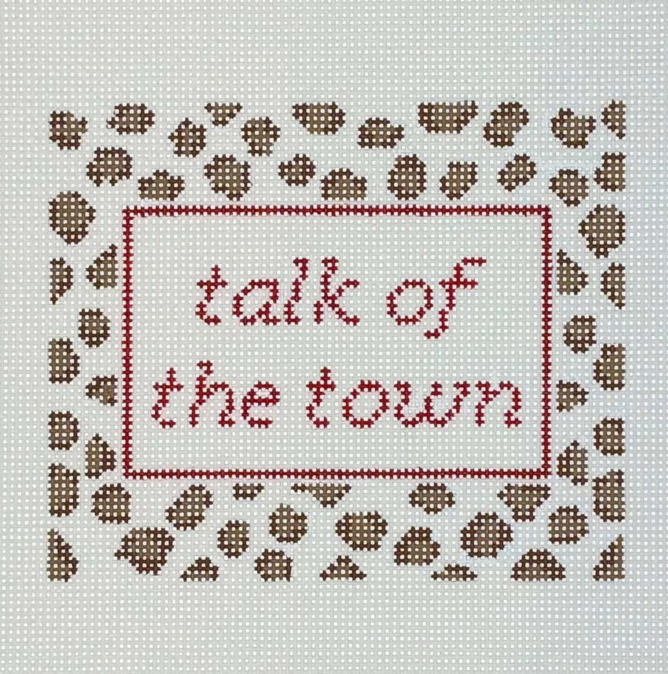 Talk of the Town Needlepoint Canvas