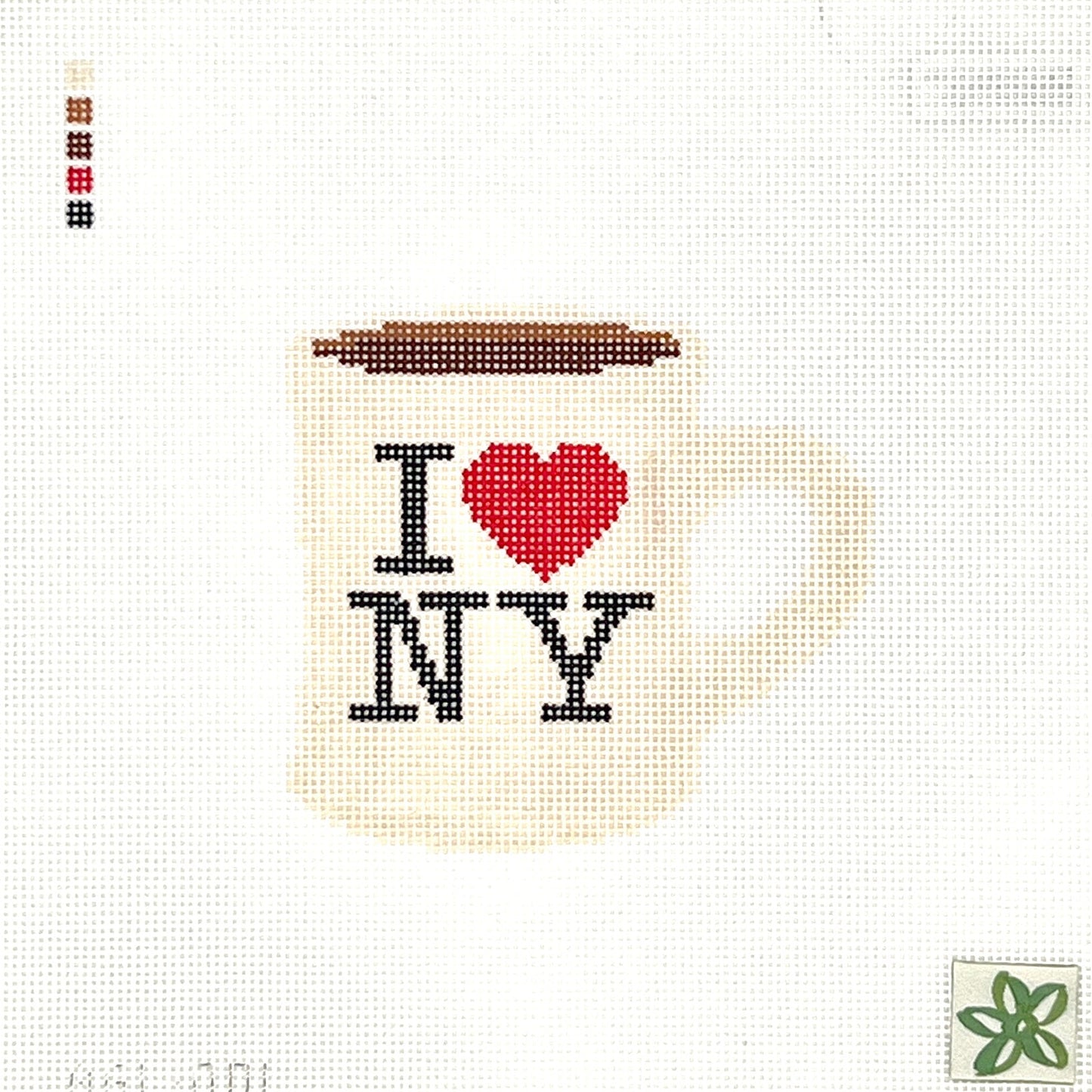 I Heart NYC Mug Needlepoint Canvas