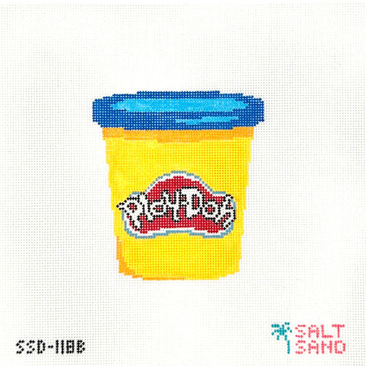 Play-Doh Blue Lid Needlepoint Canvas