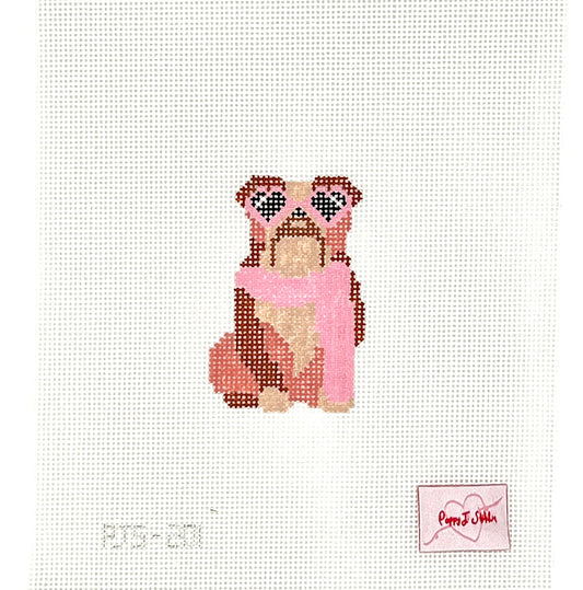 Fab Pup - Bulldog Needlepoint Canvas