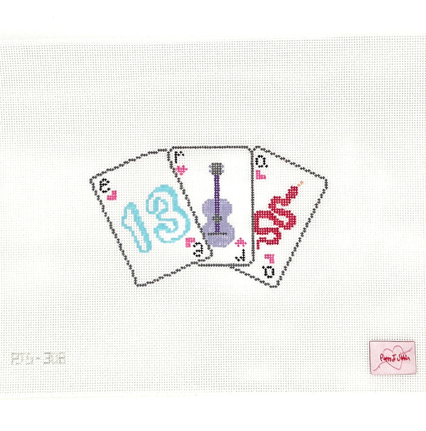 Taylor Swift Eras Tour Playing Cards Needlepoint Canvas