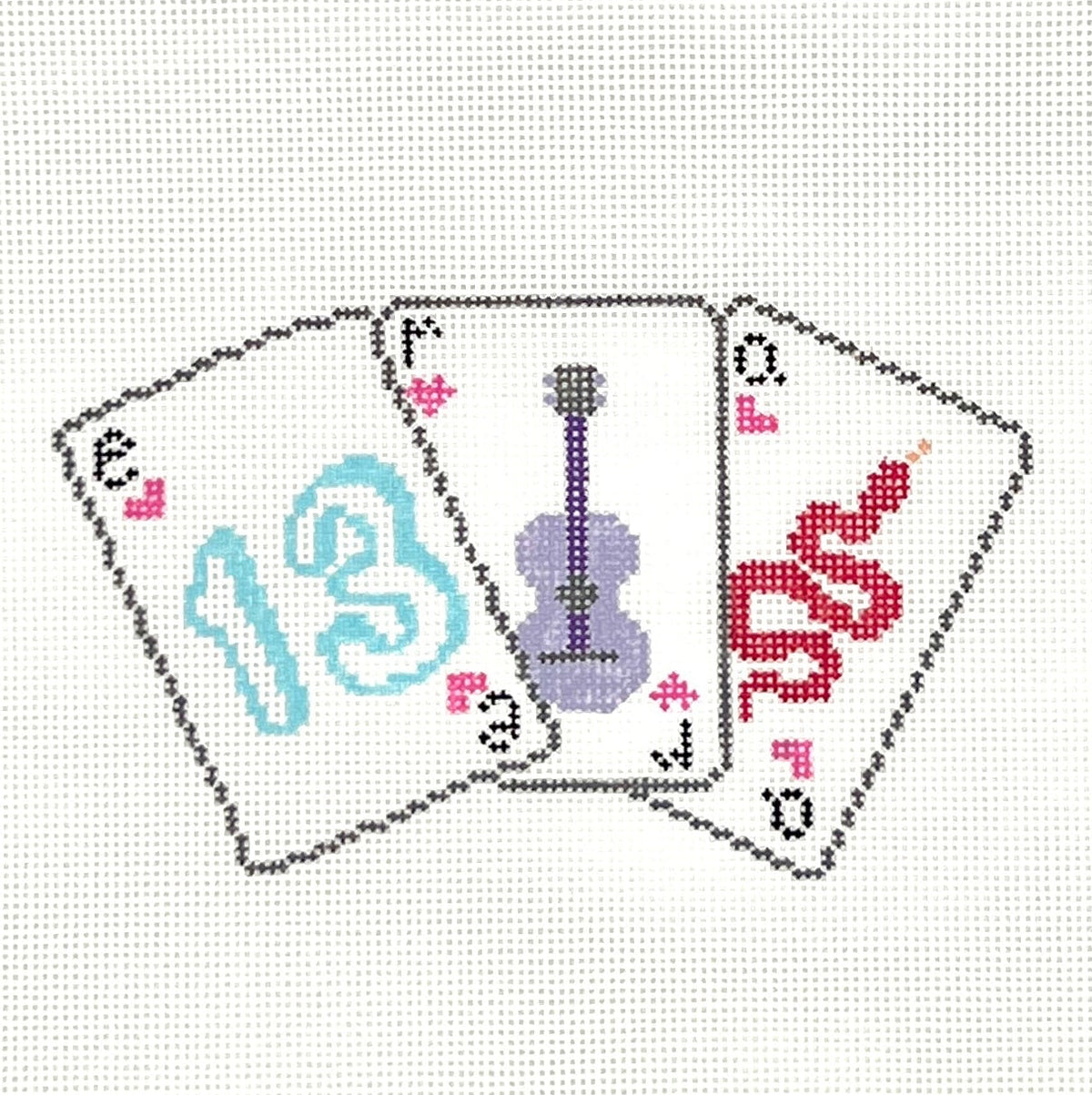 Taylor Swift Eras Tour Playing Cards Needlepoint Canvas