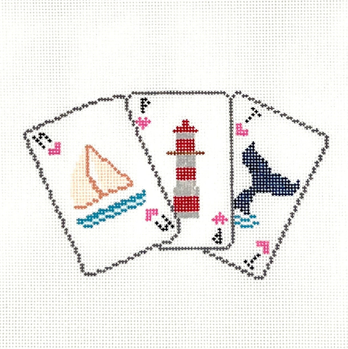 Newport Playing Cards Needlepoint Canvas
