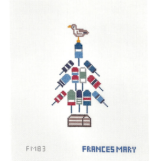 Buoyed by the Holidays Needlepoint Canvas