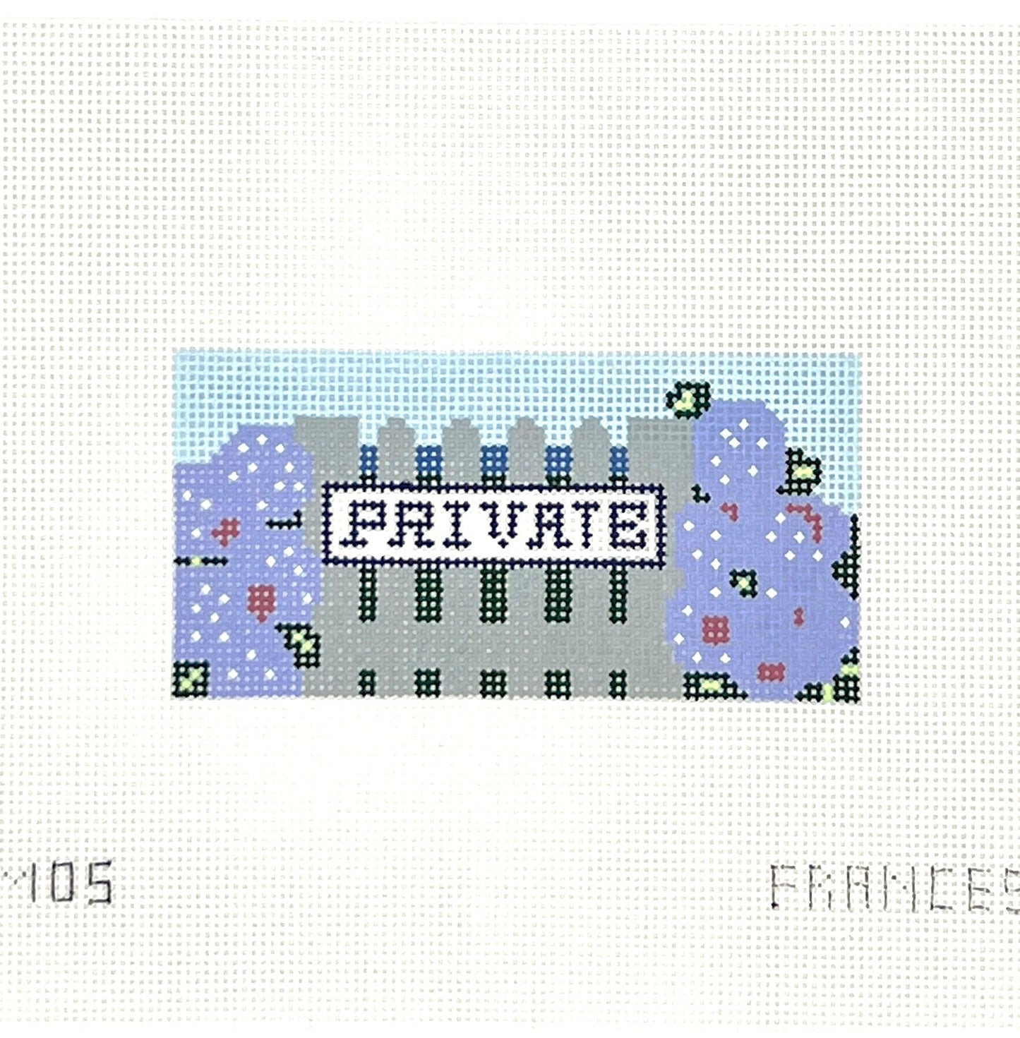 Private Gate Needlepoint Canvas