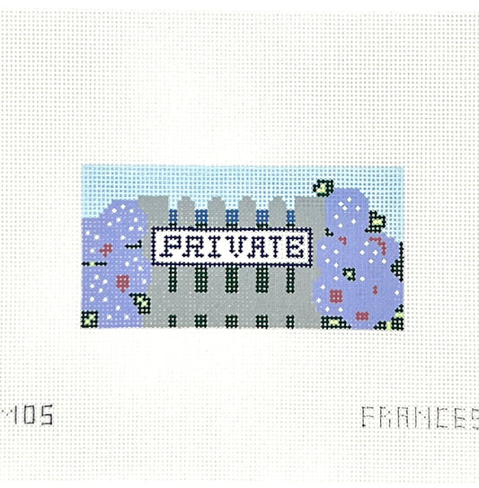 Private Gate Needlepoint Canvas