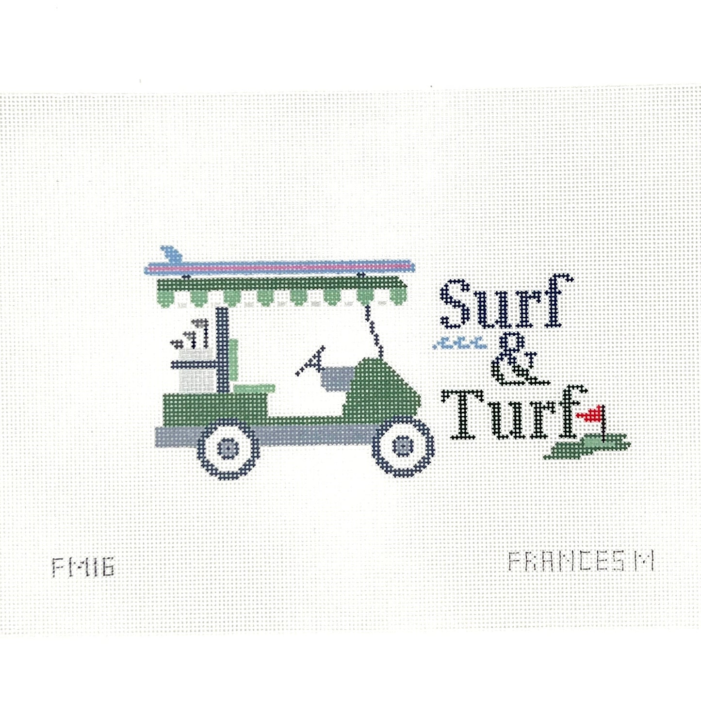 Surf and Turf Needlepoint Canvas