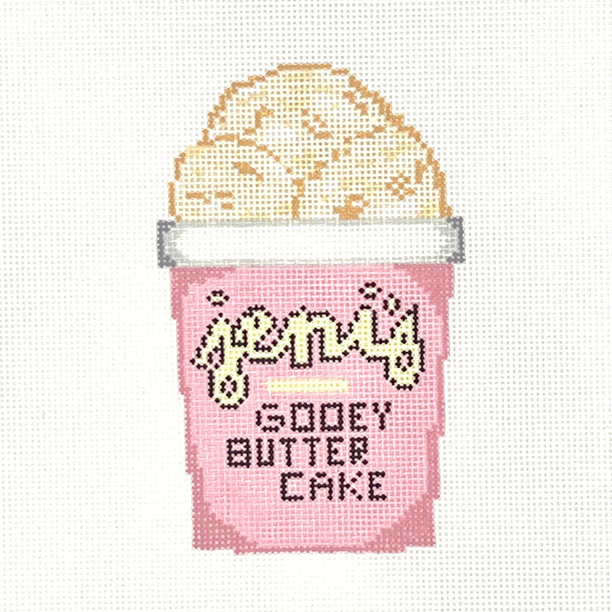 Jeni’s Ice Cream (Gooey Butter Cake) Needlepoint Canvas