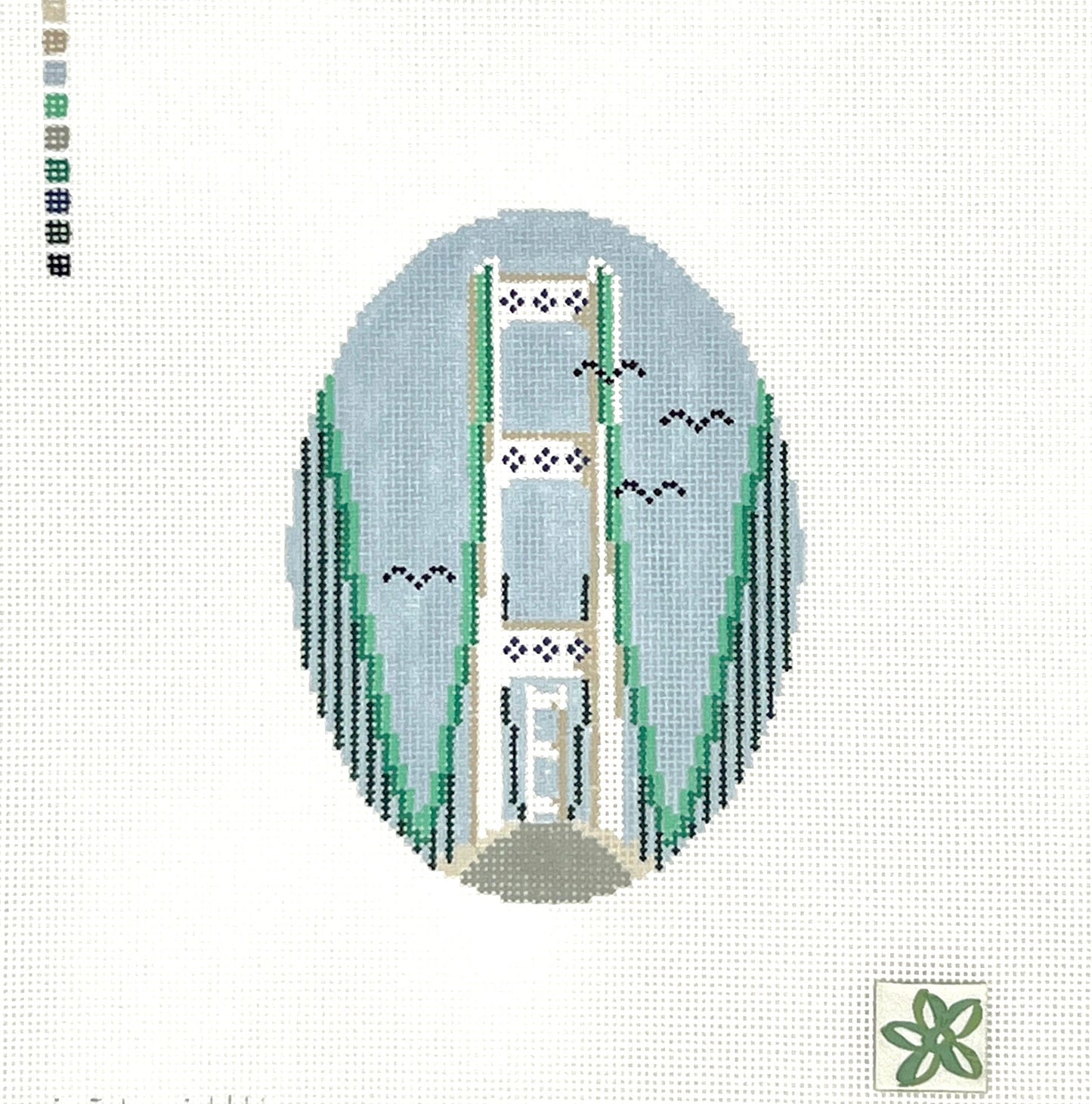 Mackinac Bridge Needlepoint Canvas