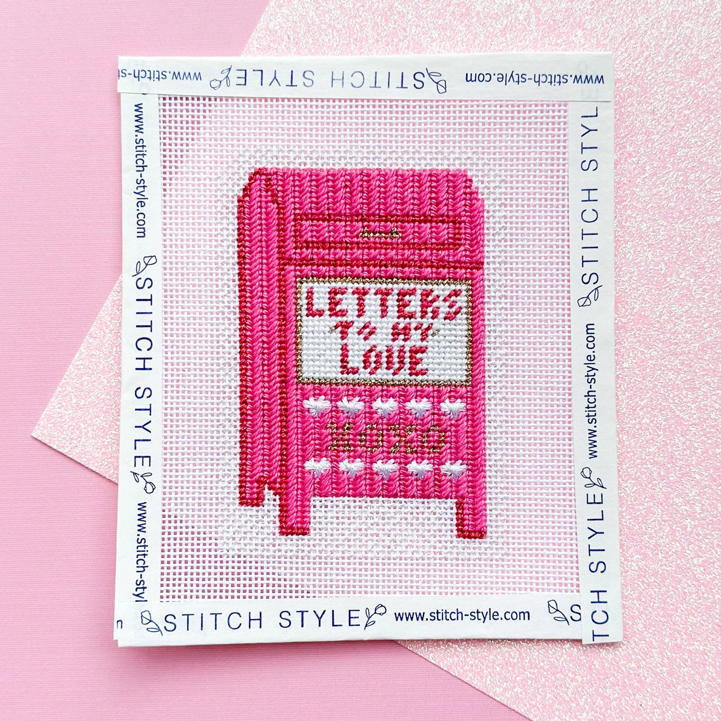 Letters to My Love Needlepoint Canvas & Stitch Guide