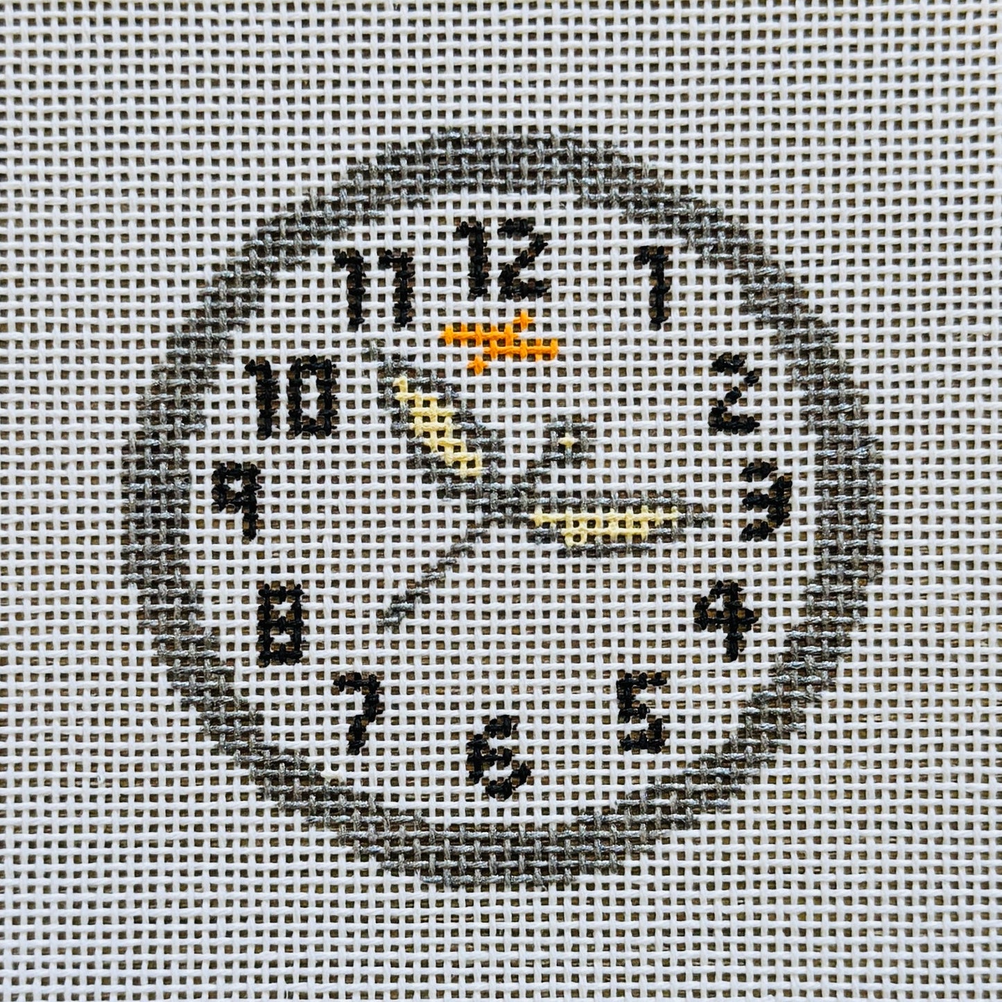 Shinola Clock Needlepoint Canvas