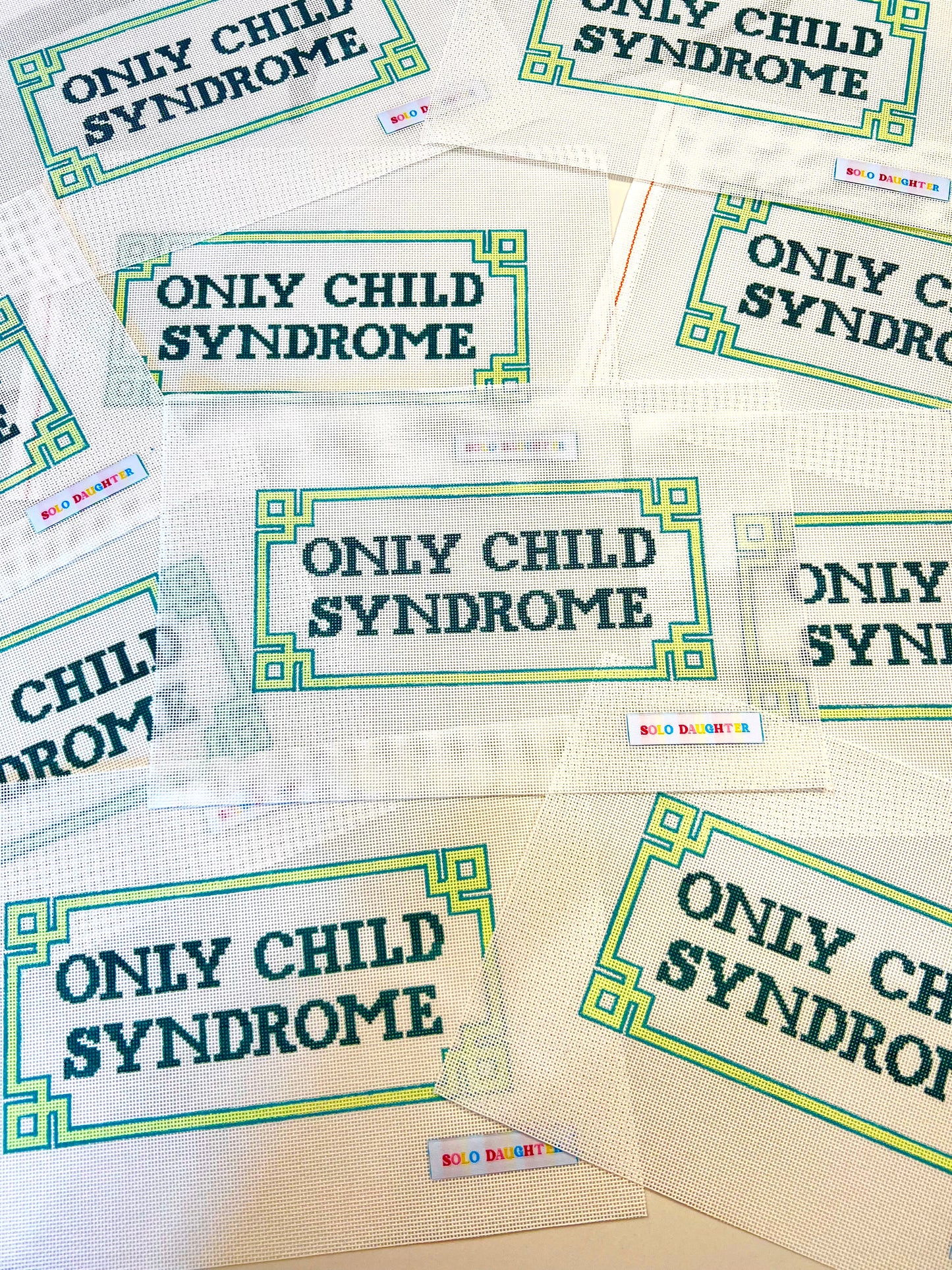 Only Child Syndrome Needlepoint Canvas