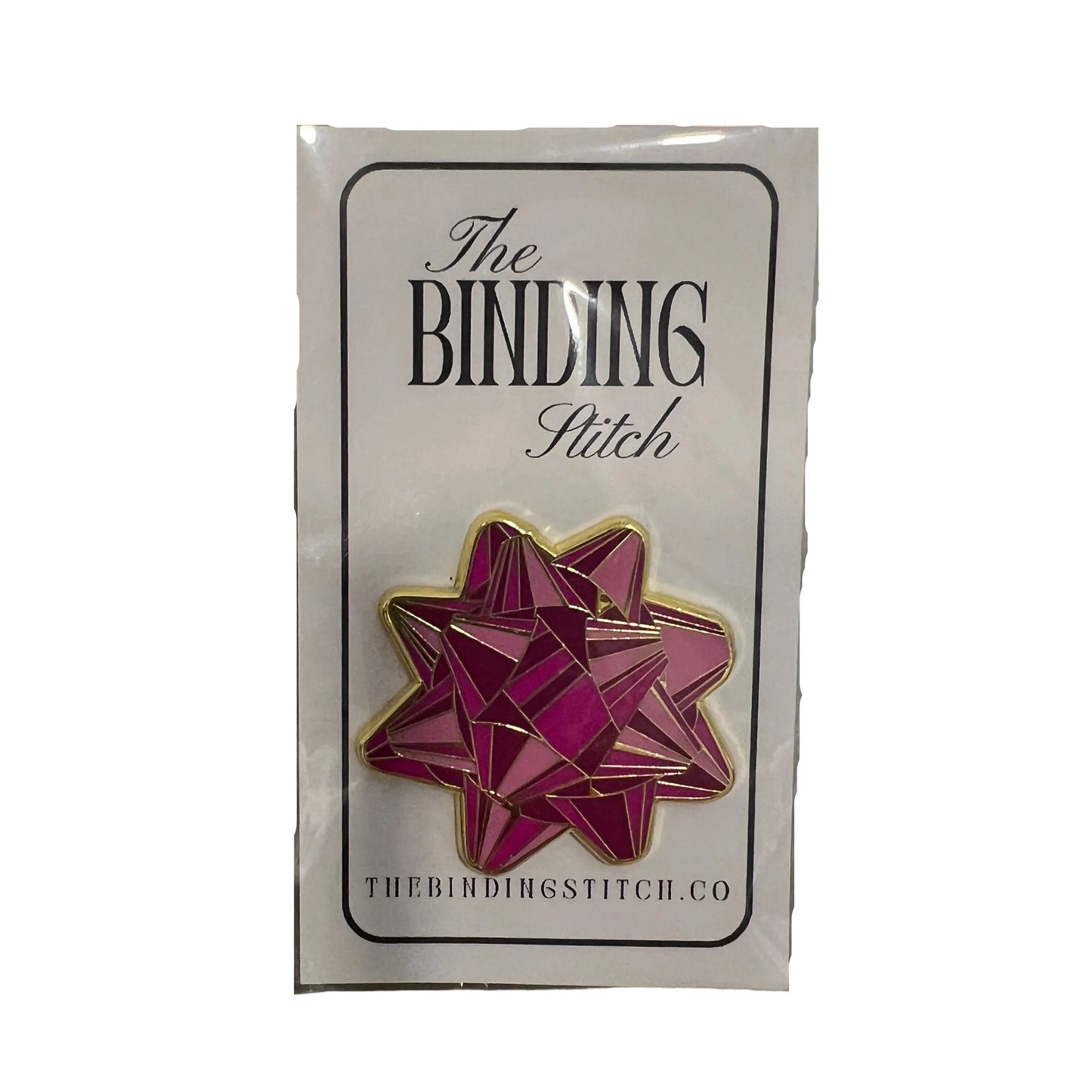 Pink Gift Bow Needle Minder