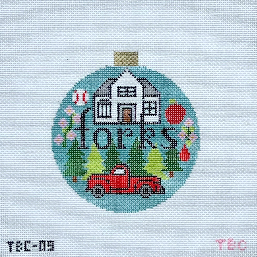 Forks Round Needlepoint Canvas