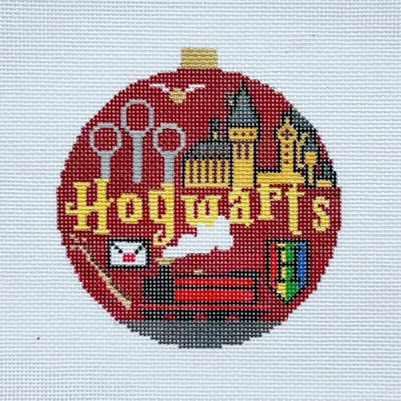 Hogwarts Round Needlepoint Canvas