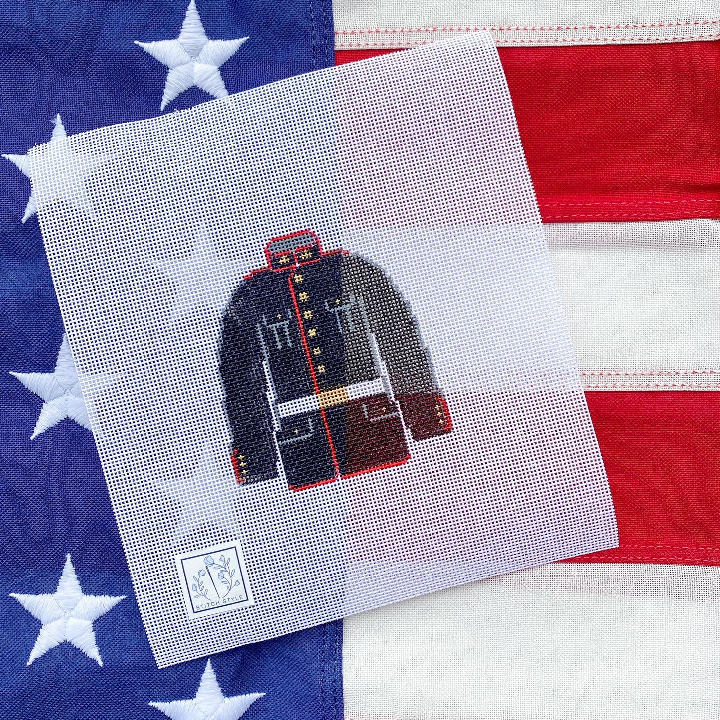 Marine Corps Dress Needlepoint Canvas