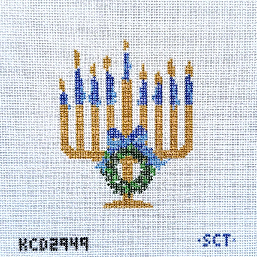 Chrismukkah Menorah Needlepoint Canvas