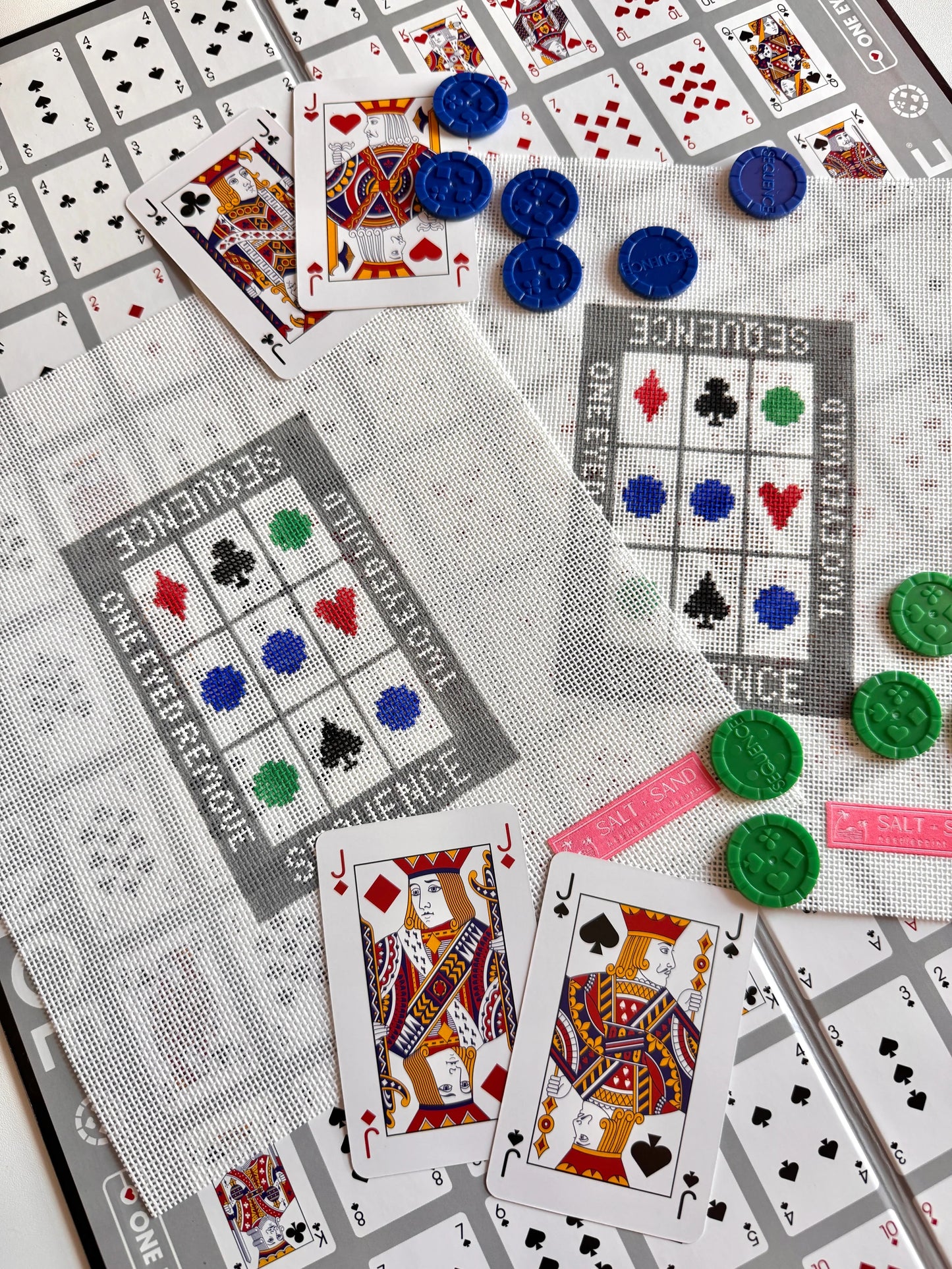 Sequence Board Game Needlepoint Canvas