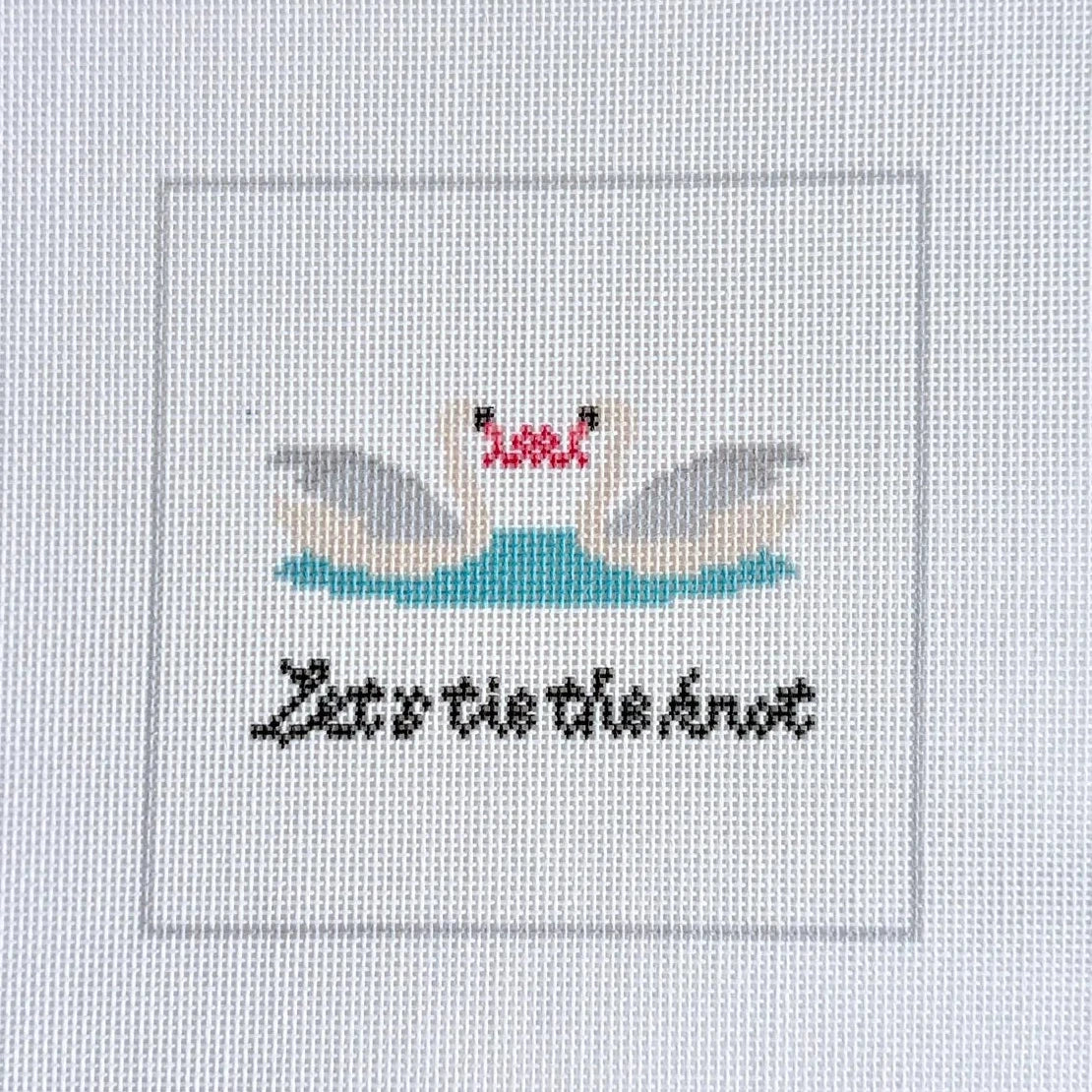 Let's Tie the Knot Needlepoint Canvas