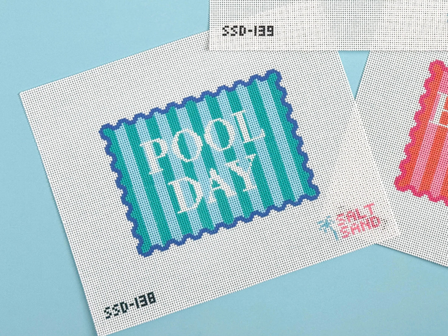 Pool Day Needlepoint Canvas