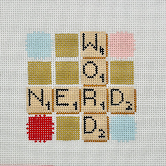 Word Nerd Needlepoint Canvas