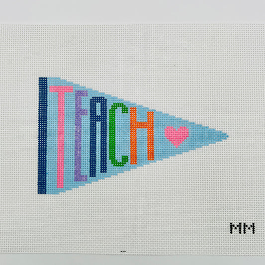 Teach Flag Needlepoint Canvas