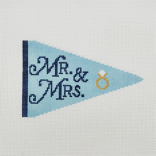 Wedding Flag Needlepoint Canvas