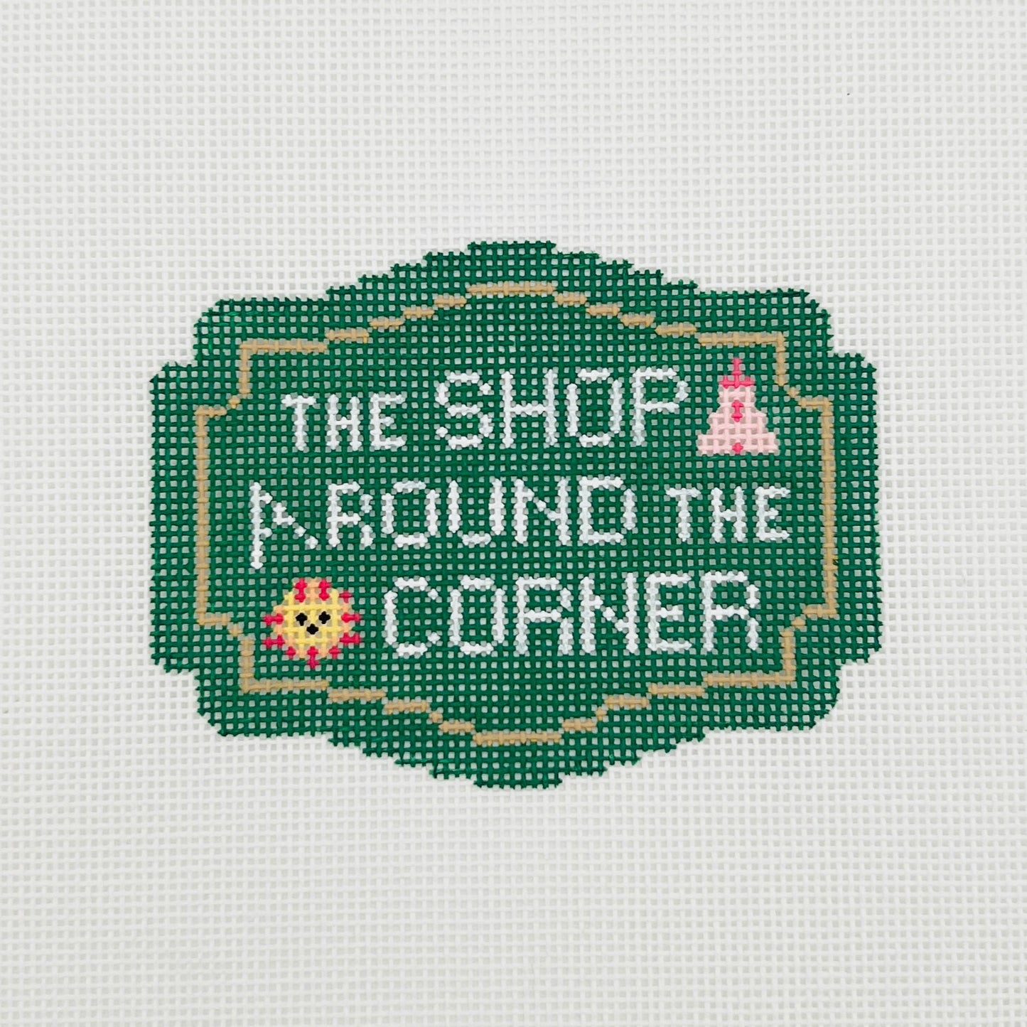 Shop Around the Corner Needlepoint Canvas