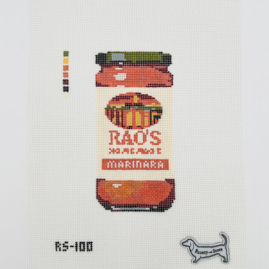 Rao's Marinara Sauce Needlepoint Canvas