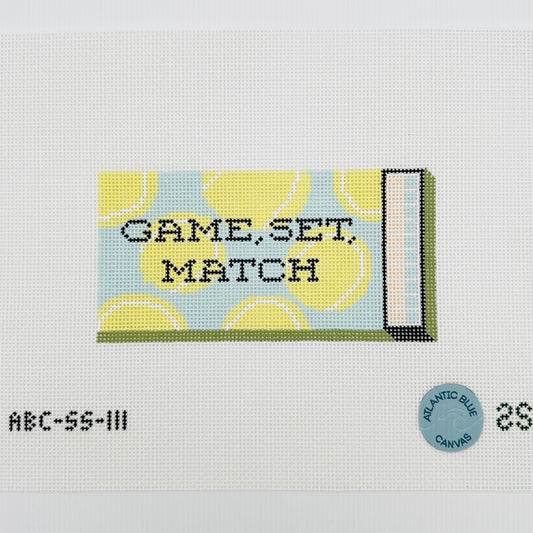 Game, Set, Match Matchbook Needlepoint Canvas
