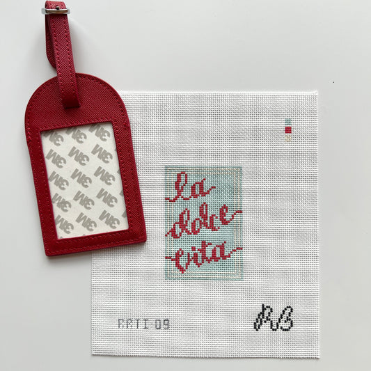 Self Finishing Set: La Dolce Vita and Red Luggage Tag