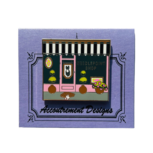 Pink Needlepoint Shop Needle Minder