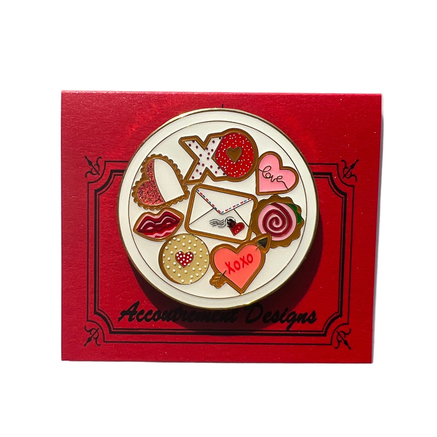 Valentines Cookies Round Needle Minder