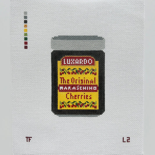 Luxardo Cherries Needlepoint Canvas