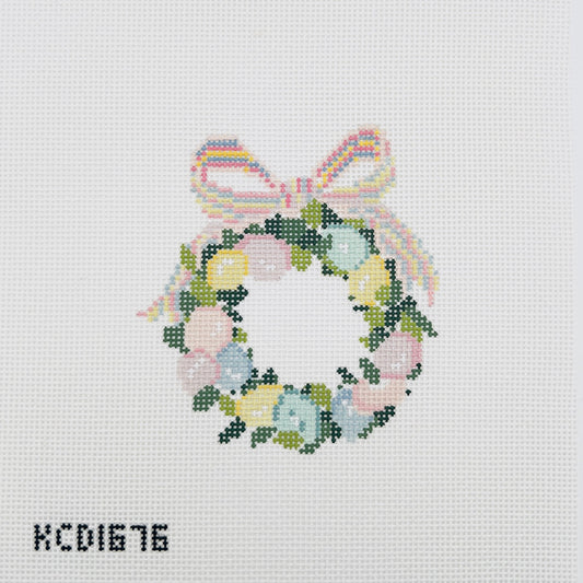 Easter Wreath Needlepoint Canvas
