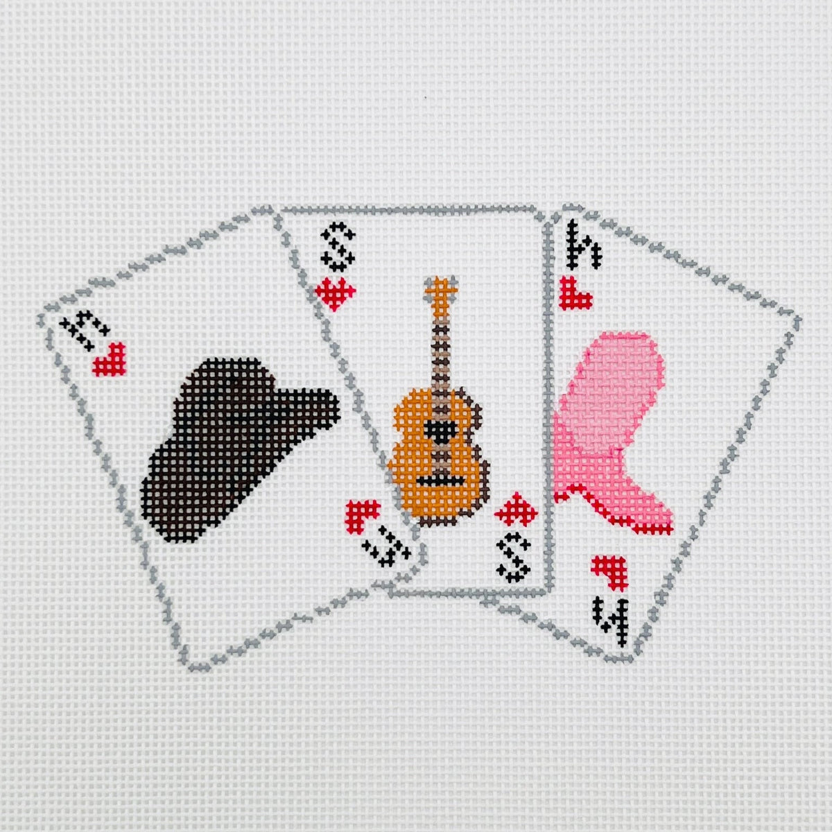 Nashville Playing Cards Needlepoint Canvas