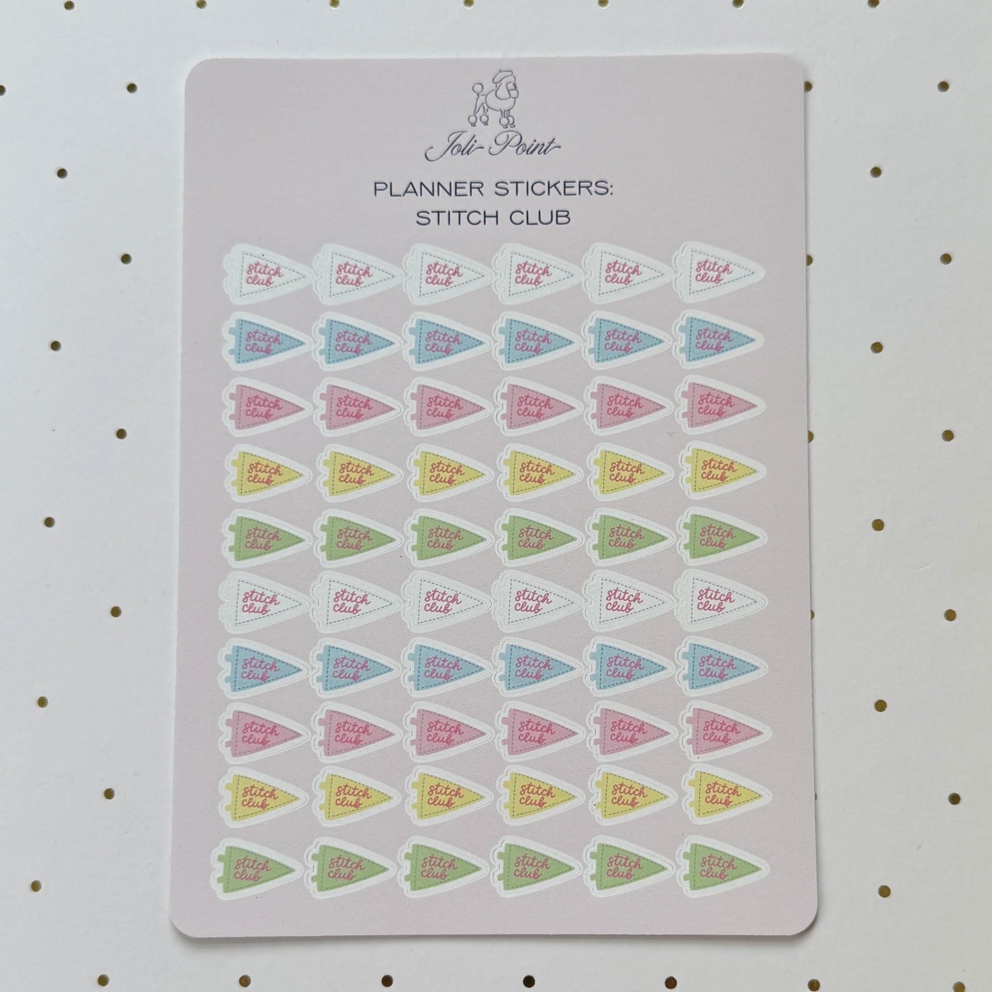 Stitch Club Planner Stickers