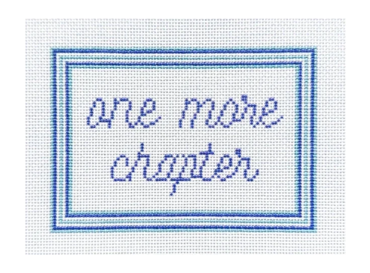 One More Chapter Needlepoint Canvas