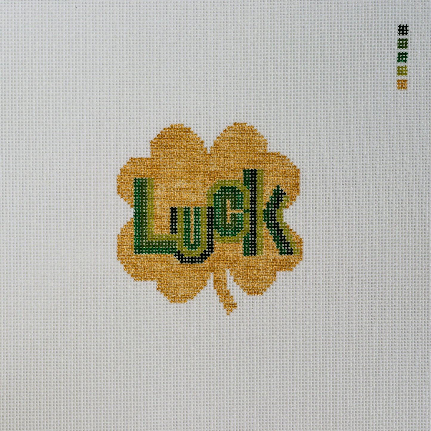 Luck Clover Needlepoint Canvas