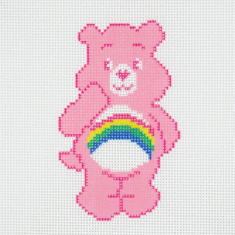 Rainbow Bear Needlepoint Canvas