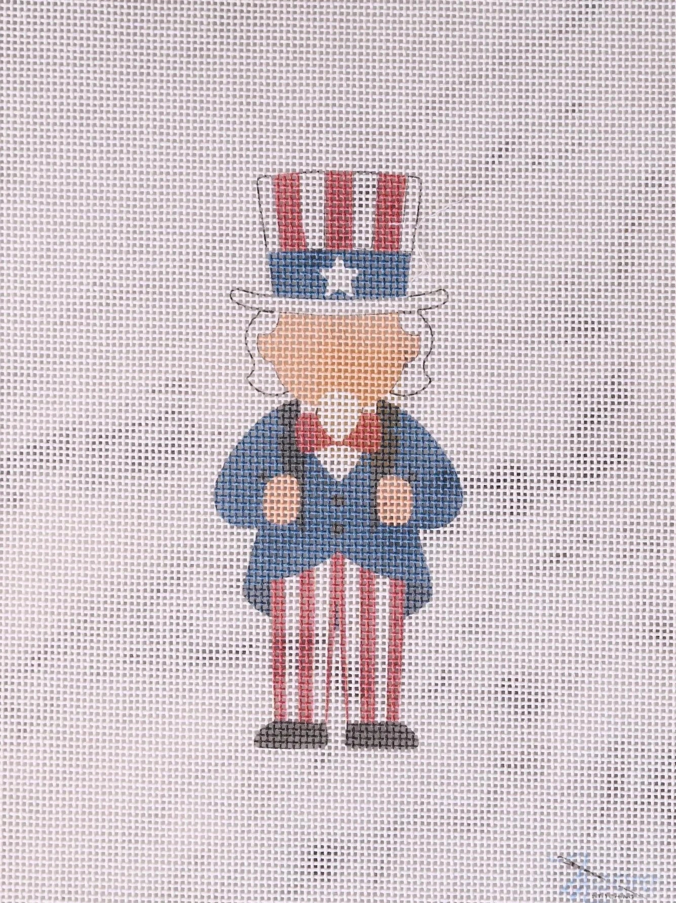 Uncle Sam Needlepoint Canvas