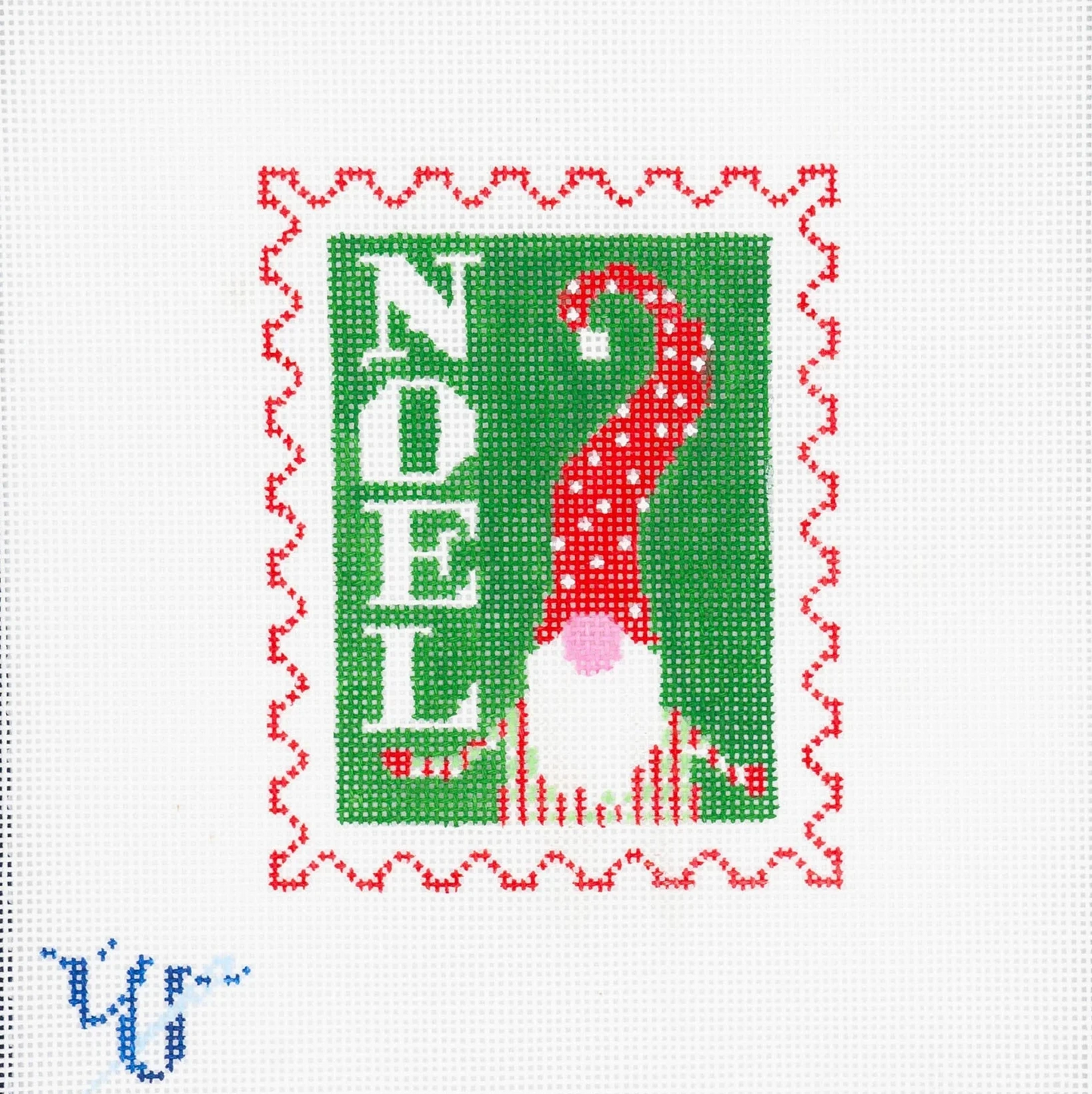 Noel Stamp Needlepoint Canvas