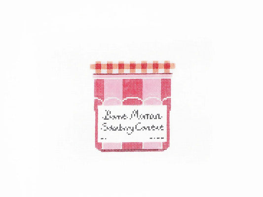 Jam Jar - Strawberry Needlepoint Canvas