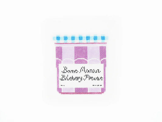 Jam Jar - Blueberry Needlepoint Canvas