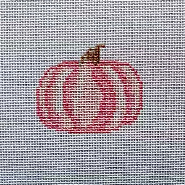Pink Pumpkin Needlepoint Canvas