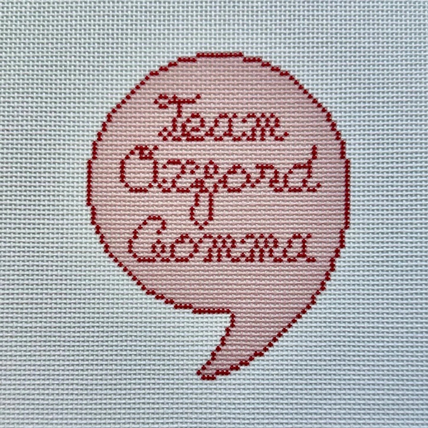 Team Oxford Comma Needlepoint Canvas