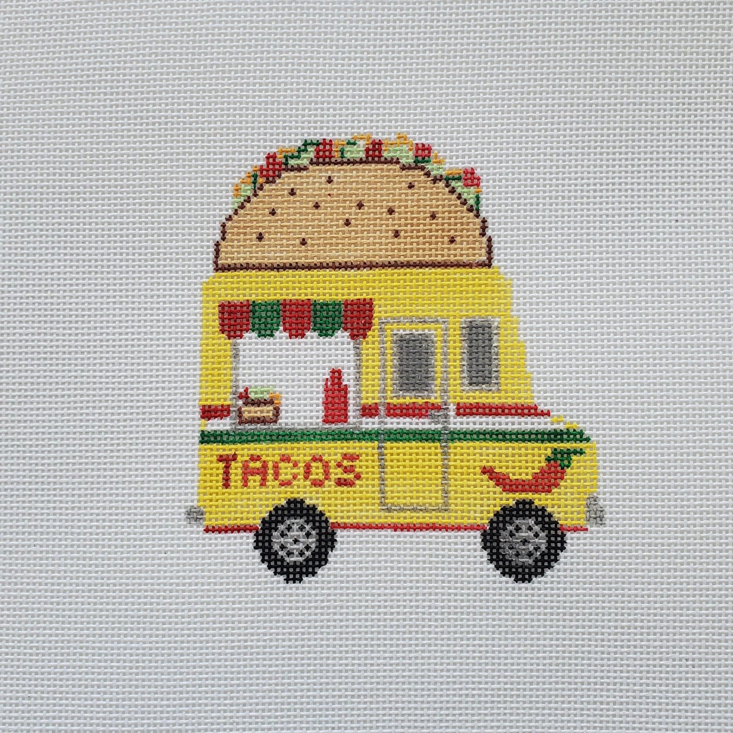 Taco Truck Needlepoint Canvas