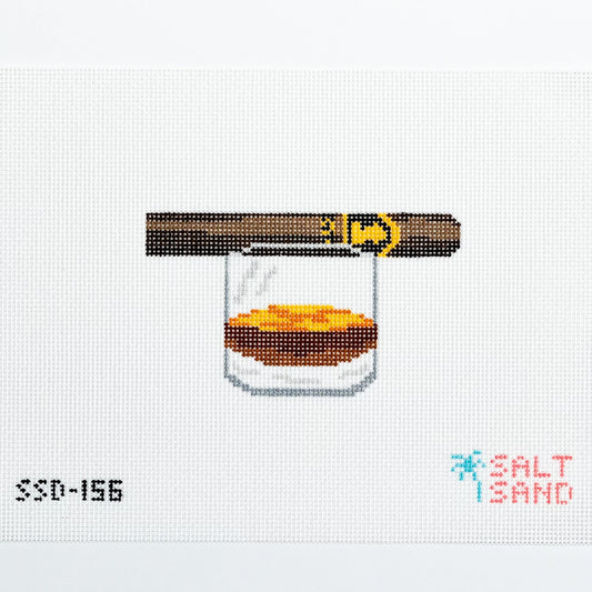 Burbon & Cigar Needlepoint Canvas