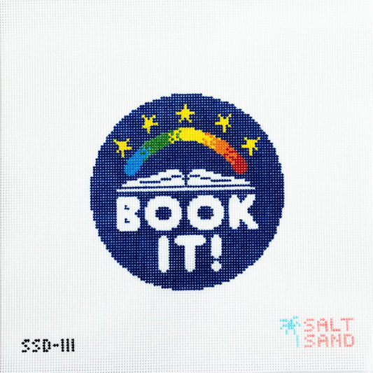 Book-It Round Needlepoint Canvas